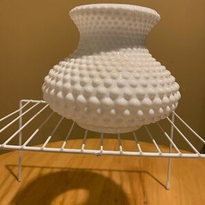 Vintage Milk Glass Hobnail Lampshade